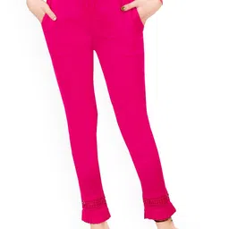 Fessist Women Relaxed Slim Fit Easy Wash Pleated Trousers-picture-19