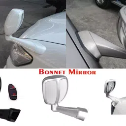 SCA Black Front Bonnet Mirror for Mahindra Quanto Left Side image 4