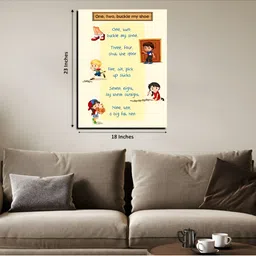 Chalk My Theme Cream-Coloured & Brown 1 Piece Wood Other Wall Paintings-picture-33