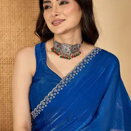 Sangria Embellished Beads & Stones Saree-picture-23