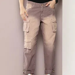 Kook N Keech Straight Fit Low-Rise Trousers-image-0