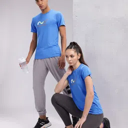 HRX by Hrithik Roshan Couple Collection Typography Printed Running Rapid-Dry T-shirt-picture-2
