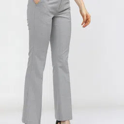Tokyo Talkies Women Straight Fit Pleated Trousers image 2