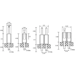 RS PRO 60 Way Pin Header 2 Row Straight, 2514371 image 3