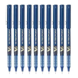 Pilot V7 0.7 mm Fine Tip Blue Ball Pen (Pack of 10) image 4