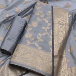 Meena Bazaar Floral Woven Design Unstitched Dress Material-picture-26