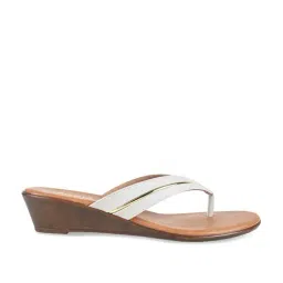 Rocia by Regal Women's Grey Thong Wedges-picture-17