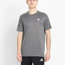 Adidas Black Regular Fit Printed Sports T-Shirt-image-59