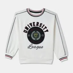 R&B Kids Off White Embellished Regular Fit Sweatshirt-picture-16