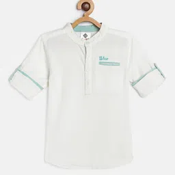 TONYBOY Boys White Opaque Casual Shirt-picture-51