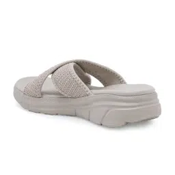 Red Tape Women's Beige Cross Strap Sandals image 5