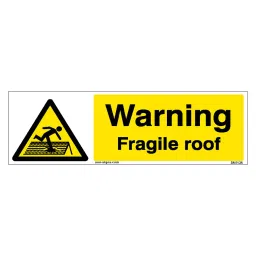 SUNSIGNS  Warning Fragile Roof Signages Size 600x200 mm HP Print + Vinyl, SN0126-picture-9