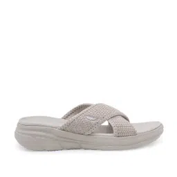 Red Tape Women's Beige Cross Strap Sandals image 2