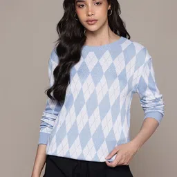 The Roadster Lifestyle Co. Argyle Checked Pullover-picture-20