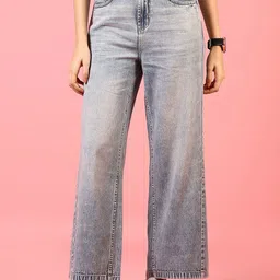 V-Mart Women Cotton Light Fade Jeans-image-10