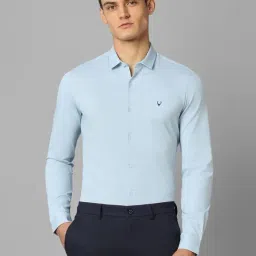 Allen Solly Blue Cotton Slim Fit Shirt-image-81