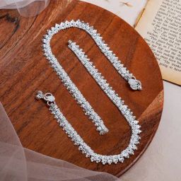 Teejh Taarini Silver Pair of Anklet-picture-18