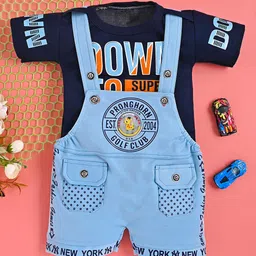 BAESD Infants Printed Dungaree With T-Shirt-picture-30