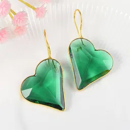 MEMOIR Gold-Plated Heart Shaped Drop Earrings-picture-47