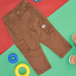Pantaloons Baby Solid Pant - Brown-picture-30