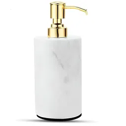 NikkisPride White Abstract Marble Soap Dispenser image 2