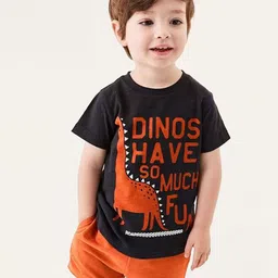 INCLUD Boys Printed Round Neck T-Shirt With Shorts-picture-30
