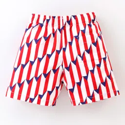 Rikidoos Cotton Pack Of 2 Checked & Abstract Printed Boxers - Red & Orange image 5