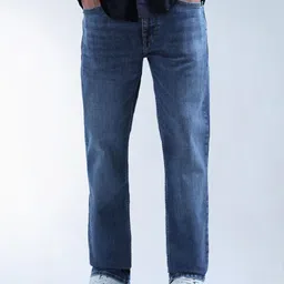 Flying Machine Men Freddie Slim Straight Fit Mid-Rise Whiskered Light Fade Jeans-picture-34