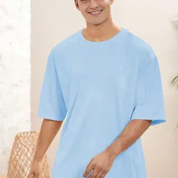 Stylecast X Kotty Blue & White Graphic Printed T-shirt image 4