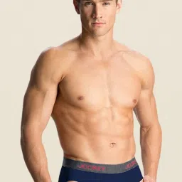 Jockey US59 Navy Super Combed Cotton Briefs with Ultrasoft Waistband image 1