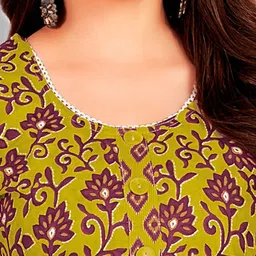 shree jeenmata collection Printed Pure Cotton Unstitched Dress Material image 3