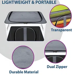 Myntra Elegant Homes Grey 6 Pieces PVC Regular Multi-Utility Organisers image 2