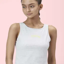 Ajile by Pantaloons Grey Cotton Printed Tank Top-picture-37
