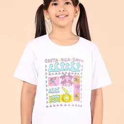 V-Mart Girls Printed T-shirt-image-84