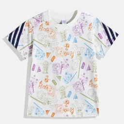 ADIDAS Kids I SW YJ Star Wars Printed Pure Cotton T-Shirt-picture-53