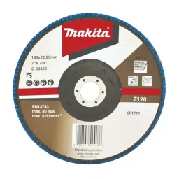 Makita 180 mm Z120 Grit Zirconia Aluminum Flap Grinding Disc, D-63856-picture-41