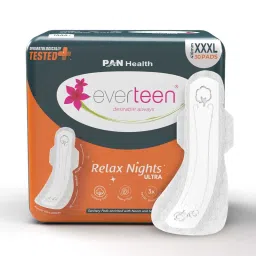 Everteen XXXL Relax Nights Ultra-Thin Overnight Sanitary Pads For Heavy Flow image 1