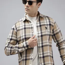 U.S. Polo Assn. Denim Co. Pure Cotton Checked Casual Shirt-picture-21