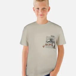 Gini & Jony Kids Off White Printed T-Shirt-picture-30