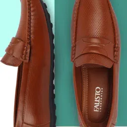 Fausto Men's Tan Casual Loafers-picture-41