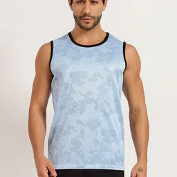 TQH Men Pack Of 2 Printed Round Neck Gym Vests image 3