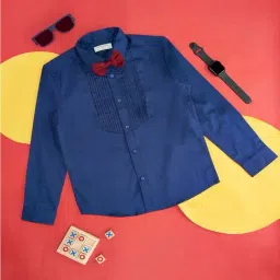 Pantaloons Junior Blue Cotton Regular Fit Full Sleeves Shirt-picture-25