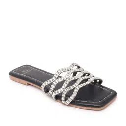 Carlton London Women's Black Casual Sandals image 2