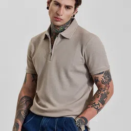 Snitch Men Polo Collar Slim Fit T-shirt image 3