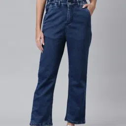 ZHEIA Blue Cotton Relaxed Fit Jeans-picture-36