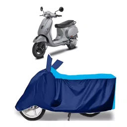 Auto Pearl Two Wheeler Cover for Vespa Urban Club - Cyan, Blue-picture-31