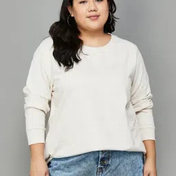 Nexus by Lifestyle Off-White Cotton Sweatshirt-image-39