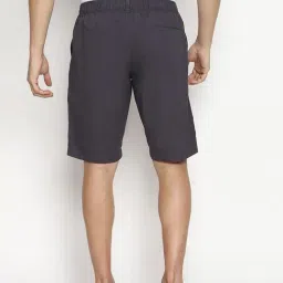 Van Heusen Athleisure Regular Fit Soft Touch Functional Pockets Shorts - Gunmetal image 2