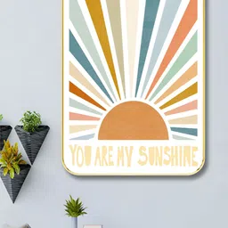 Aura Orange & Pink Printed Wood Sun Painting Wall Art-picture-27