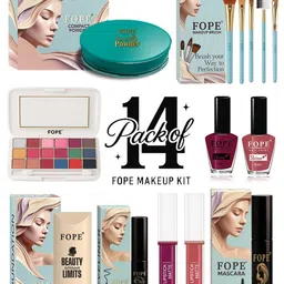 FOPE Set Of 14 Long Lasting Smudge Proof Party Glam Makeup Combo-picture-21